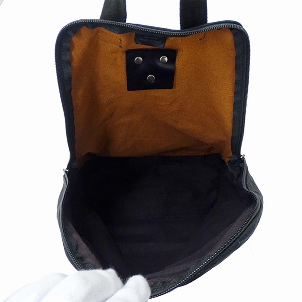 Burberry Backpack Canvas Plaid Pattern Black - image 5